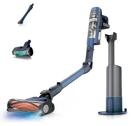 Shark PowerDetect Speed Clean and Empty Cordless Pet Pro Vacuum, Anti-Allergen HEPA Filtration, Up to 60 Min Runtime, Includes Auto-Empty Charging Dock and 2 Tools, Ultramarine IA3241UKT