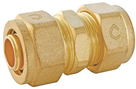 SOMATHERM FOR YOU, Raccord à compression manchon PER Ø16 - Installation facile et rapide - Normé ACS - Compatible avec tube PER - Pression max 10 bars - Température 5°C à 90°C