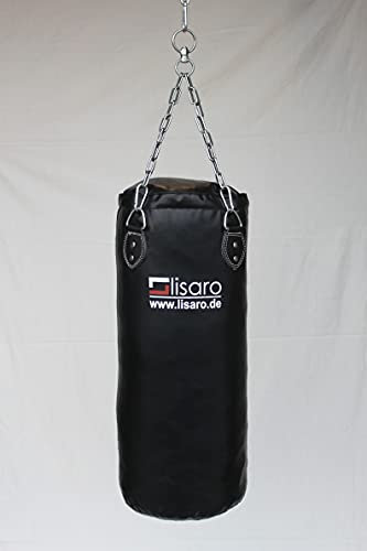 Lisaro Profi BOXSACK FÜR Aller Boxing Art, AUS Kunstleder(Vinyl) Studio QUALITÄT GR. 80X35CM CA.27-KG, Gefüllt.