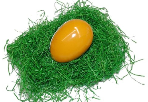 alles-meine.de GmbH 3 Stück - großer Beutel - Ostergras in grün - z.B: für das Osternest - OHNE Ei ! Holzwolle Osterei - Papier/Dekogras - Dekorieren - Dekowiese - Weide/Weid..