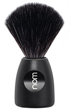 Nom Lasse Vegan Black Fibre Rasierpinsel, Schwarz LASSE21BL