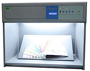 TECHTONGDA Color Matching Cabinet Color Assessment Box Color Calibration Chart with 4 Light Sources D65 TL84 UV F