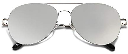 SOJOS Mode Metallrahmen Verspiegelt Linse Unisex Sonnenbrille mit Frühlings Scharnieren SJ1030
