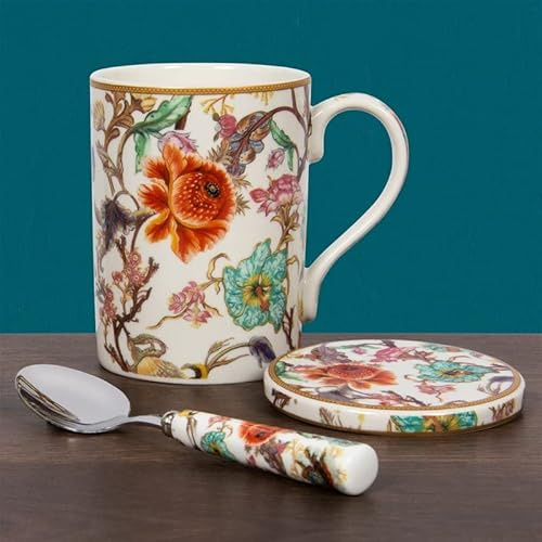 Mug, Coaster, and Spoon Set | Anthina design | Set of 3