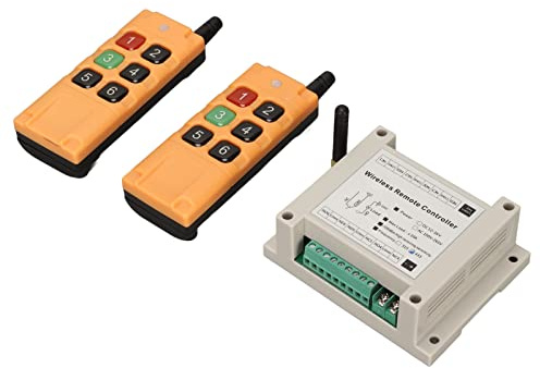 Trådlös Fjärrkontroll 33MHz 6 Kanal, LED-ljusomkopplare Relä Radiosändare Mottagarsats, För Belysning Lyftutrustning Smarta Hem DC1