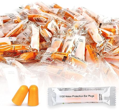 20 Pairs Noise Cancelling Ear Plugs (SNR 37dB), Soft Foam Earplugs for Comfortable Sleep, Travel, Studying, Working