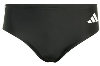 adidas Homme 3 Stripes Swim Trunks, Black/White, XS
