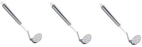 Schiacciapatate, 2 Pezzi Schiacciapatate Schiacciapatate Doppio Schiacciapatate Schiacciapatate Acciaio Inossidabile Schiacciapatate Schiacciapatate Spremiagrumi Frutta (Color : As Shownx3pcs, Size