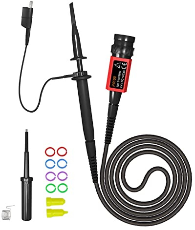 100:1 Oscilloscope Probe, 100MHz MHZ Withstand Voltage 2KV Probe for Rigol Atten Owon Siglent CNIM