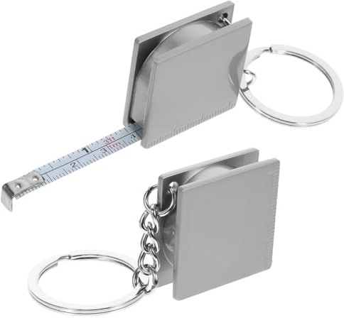 Housoutil Ruban À Mesurer Portable Métal 1M Mini Porte-Clés Compact Avec Anneau Précis Pour Bricolage Maison Extérieur
