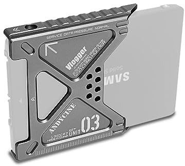 Lunchbox III 870EVO SSD Hülle kompatibel für Atomos Ninja, Ninja Ultra, Ninja V/V+, Ninja Flame/Inferno/Shogun Inferno, Magnalium Alloy mSATA Adapter Support 860 870EV0 1/2TB, 860 870QVO 1/2TB SSD