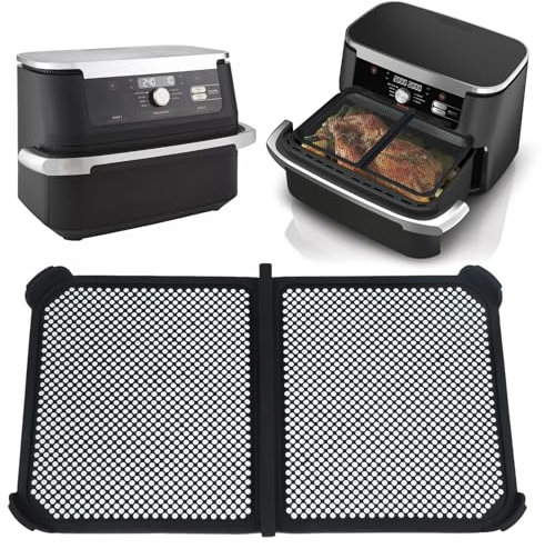 Spritzschutz für Ninja AF500EU, Heißluftfritteuse Spritzschutz für Ninja Foodi Flexdrawer 10.4 L, Wiederverwendbar Silikon Spritzschutz Zubehör, Schutz für Heizspirale und Ventilator