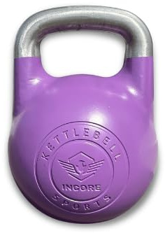 Kettlebell Turnier Incore Sports 6 kg | Stahl-Kettlebell in Wettkampfgröße für Girevoy Sport