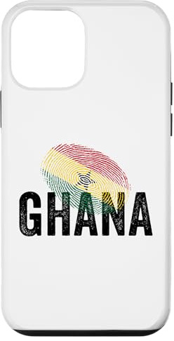 Proud Ghana Identity Flag Fingerprint Heritage Gift Travel Case for iPhone 12 mini