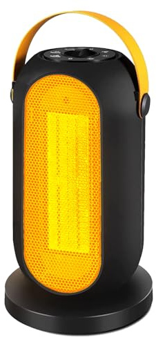 Portable Space Heater, Electric Heater Fan,Energy Efficient Electric Heaters,PTC Electric Space Heater with Tip-Over and Overheat Protection,6 Adjustable Modes &Heater for Office Room