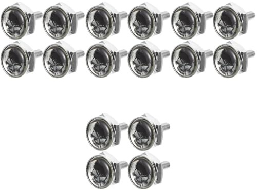 Cabilock 4 Set Kit Fissaggio per Targa Auto con Design Viti Facile Installazione e Sostituzione Compatibile con Vari Veicoli Sicurezza Aggiuntiva per Targhe Decorativi