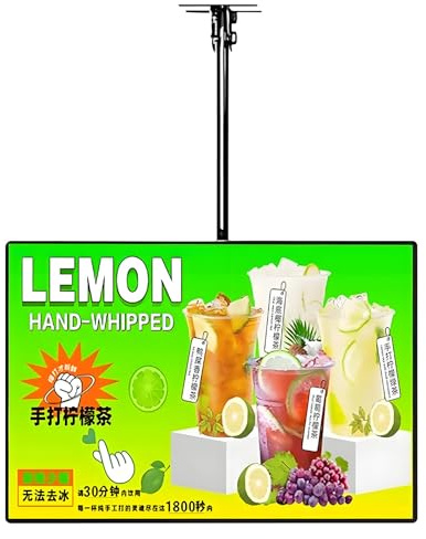 Tabellone Luminoso a LED con Cornice a Scatto Ultrasottile, Espositore per Poster Illuminato, Tabellone Menu Retroilluminato a LED, Cartellone Pubblicitario da Parete,Horizontal-60X120cm