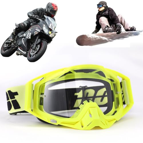Yoihuqi Gafas de motocross, a prueba de viento, a prueba de polvo, gafas de esquí, gafas de cross, antiniebla, UV, para ciclismo