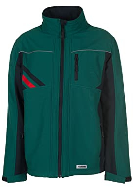 Planam 2385052 Highline Softshell Jacke, Schiefer/Schwarz/Rot, Größe L