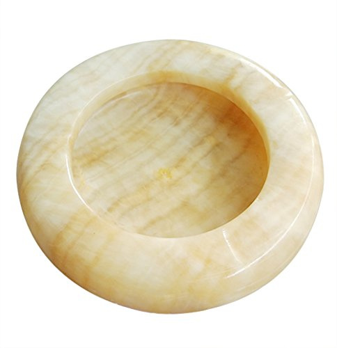 Btibpse Stone Round Ashtray Sphere Multicolored Onyx Stone Cigar/Cigarette Ashtray