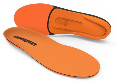 Superfeet All-Purpose High Impact Support Insoles (Orange) - Trim-To-Fit Orthotic Arch Support Shoe Inserts - Professional Grade - Men 11.5-13 / Women 12.5-14