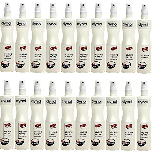 20 Stück Clynol Styling Spray Xtra Strong Frisurenspray 250 ml - Sondergrösse