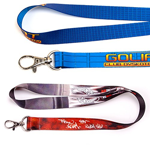 Druckspezialist Schlüsselband Schlüsselbänder Lanyard einseitig 4-farbig bedruckt nach Ihrer Datei 15mm stark 50 Stück