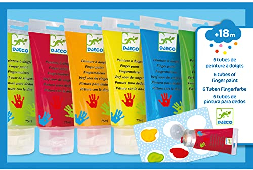 Djeco Fingerfarbe in 6 Farben