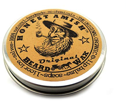 Honest Amish Original Beard Wax - Made from Natural and Organic Ingredients