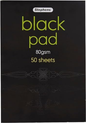 Stephens RS545453 DIN-A4-Papierblock, schwarz Hergestellt in Großbritannien