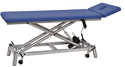 Therapieliege pader eco fresh 2.0 mit Turbomotor, Atoll, Gestell Silber, Radachshebesystem