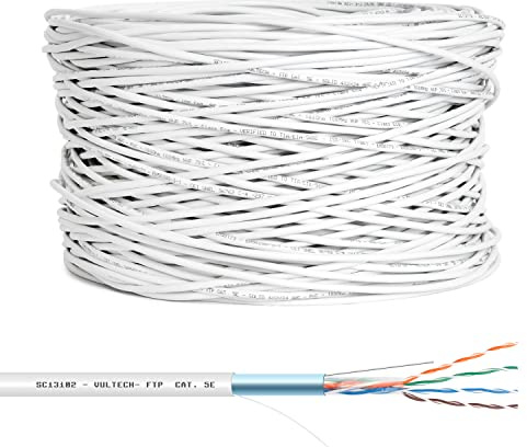 VulTech SC13102-305 Matassa Lan Categoria 5e FTP 305 Metri 23AWG Bobina di Rete Ethernet 305m Cat5e