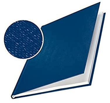 Leitz 73930035 Buchbindemappe impressBIND, Hard Cover, A4, 14 mm, 10 Stück, blau