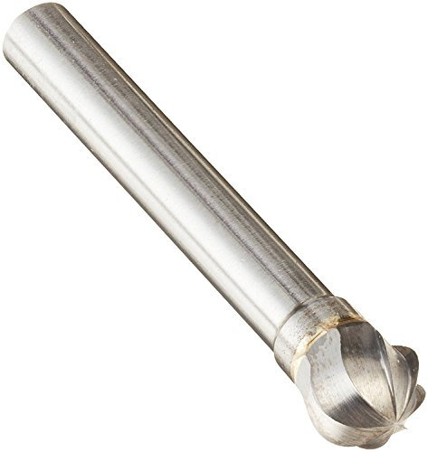 Drill America SD5NF Hartmetall-Frässtifte mit Kugelkopf, 1,27 cm x 1,27 cm Schaft – Aluminium, DUL Serie
