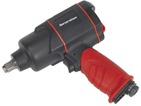 Sealey Gsa6006 Composite Air Impact Wrench 1/2Sq Drive Twin Hammer