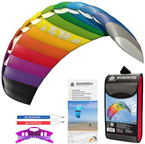 Symphony Beach III 2.2 Arcobaleno Aquilone da trazione a 2 Cavi con Le Straps