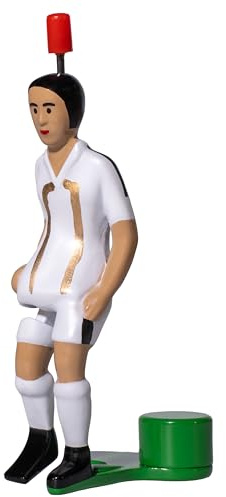 TIPP-KICK Top-Kicker Madrid I Jugadores Originales para jóvenes y Mayores I Diviértase Jugando con Esta Figura de fútbol en Todos Nuestros futbolines I Accesorios I Camiseta Blanca