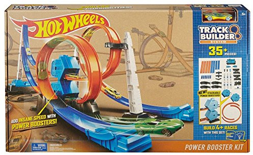 Mattel Hot Wheels DGD30 - Doppel-Booster Powerbahn, Spielbahn