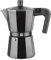 MAGEFESA Kenia Noir - Cafetera Italiana 3 Tazas, Aluminio Esmaltado, Manejo Cómodo, Cocinas de Gas, Vitrocerámica y Eléctricas, NO APTA PARA INDUCCIÓN