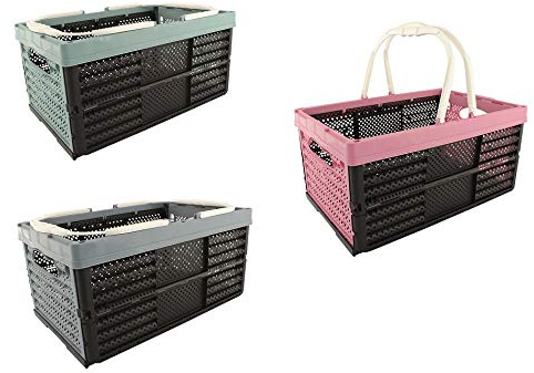 HRB Einkaufskorb Einkaufstasche 16 Liter, 40 x 26 x 20 cm Kiste Korb Klappbox