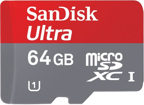 SanDisk Ultra microSDXC UHS-I Class 10 Memory Card + SD Adapter up to 30 MB/s SDSDQUI-064G-U46 - 64 GB