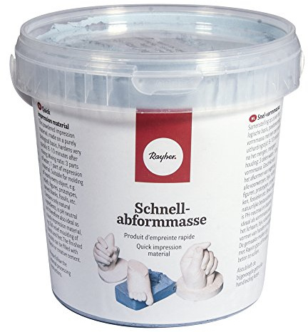 Rayher Polvo para moldear, 500 g, 100% natural, para moldear manos y hacer moldes, 3413100