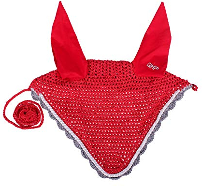 Fliegenhaube, Fliegenohren Classic, Gr. Full/Warmblut, rot