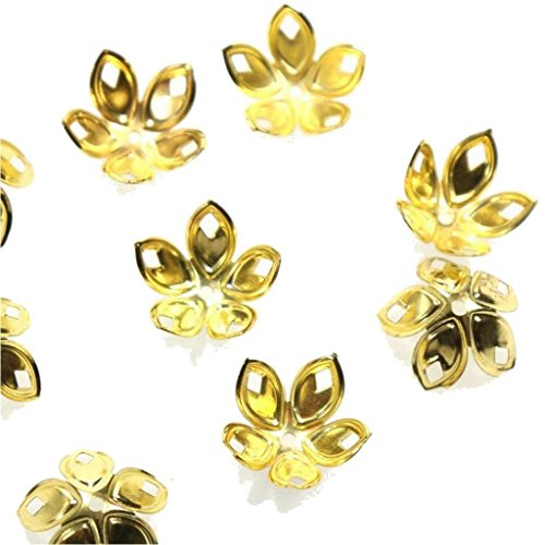 LOT DE 30 COUPELLES PERLE INTERCALAIRE METAL DORE 18 mm - CREATION BIJOUX PERLES