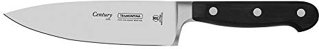 Tramontina Coltello da Chef Forgiato con lama in acciaio inossidabile e manico in policarbonato e fibra di vetro 15 cm, Century NSF