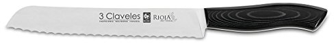 3 Claveles Rioja - Cuchillo panero, 20 cm, 8 pulgadas