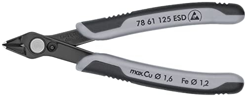 KNIPEX Elektronski Super Knips ESDmit Mehrkomponenten-Hüllen 125 mm, 78 61 125 ESD