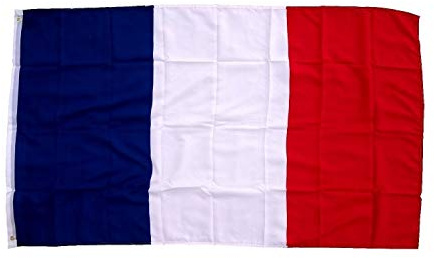 Bandera de Francia, tamaño 4: 150 x 90 cm