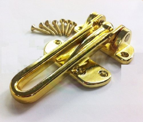 Electro Brass - Front Door Security Chain Restrictor Heavy Duty Strong Home Safety by ChoicefullBargain