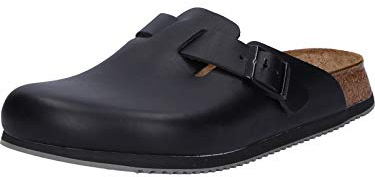 Birkenstock Sabots antidérapants BB129-41 Super Grip Professional Boston, Noir, Taille 41EU / 7.5UK